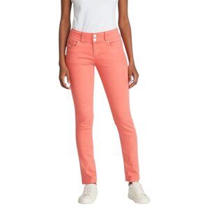 Wax Jean Women's Salmon Pink Jeans, 3